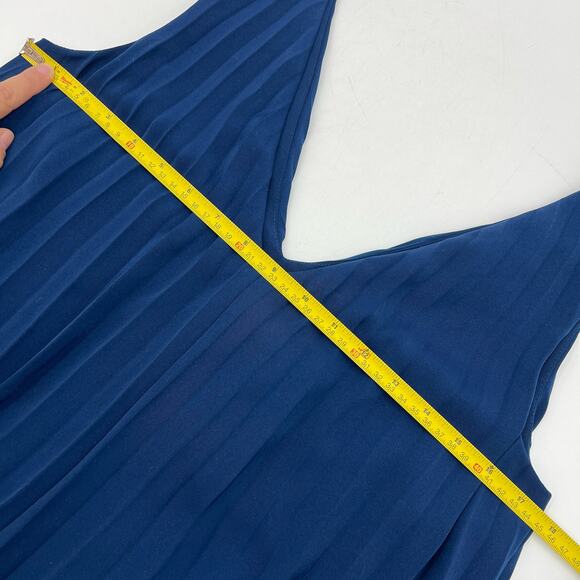 Samsoe Samsoe Annico Dress Pleated Maxi Blue - Picture 5 of 10